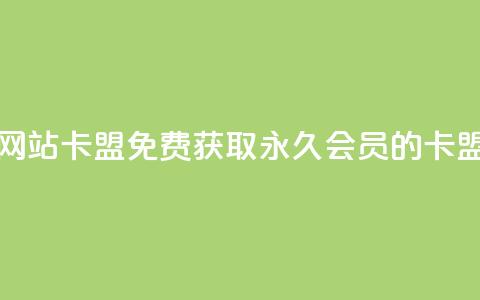 免费刷qq永久会员网站卡盟 - 免费获取QQ永久会员的卡盟网站推荐~ 第1张